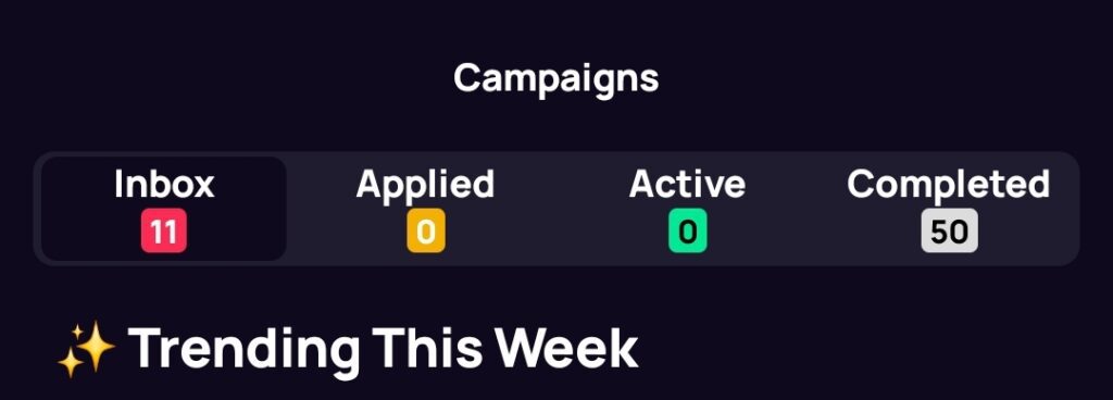 Sound.me dashboard